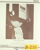 Reid Bros.-Fayscott-Reid 618HB, Surface Grinder, Operations and Maintenance Manual-618HB-01